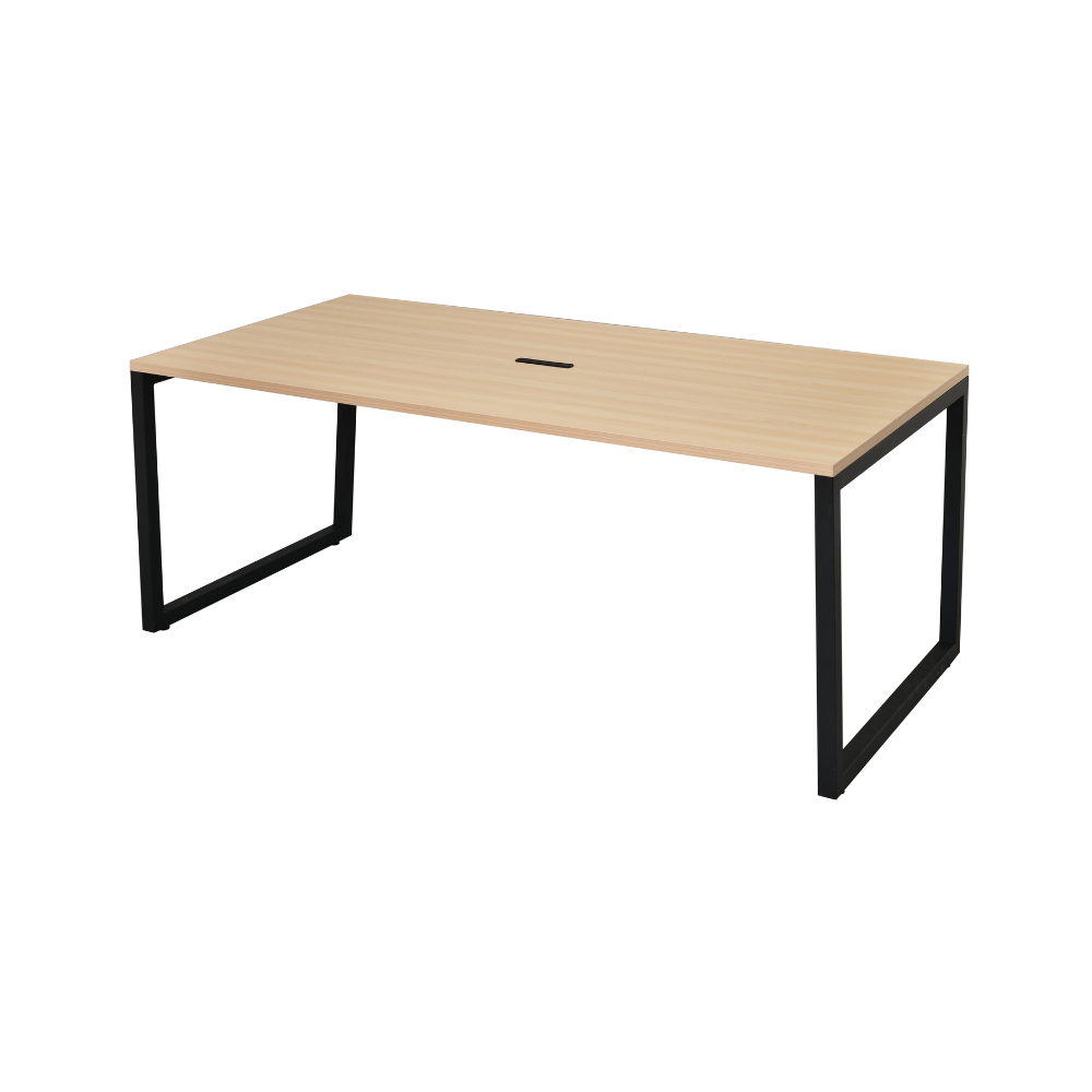 4口コンセント付会議テーブル