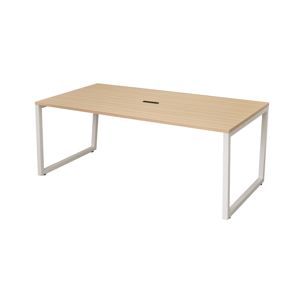 4口コンセント付会議テーブル