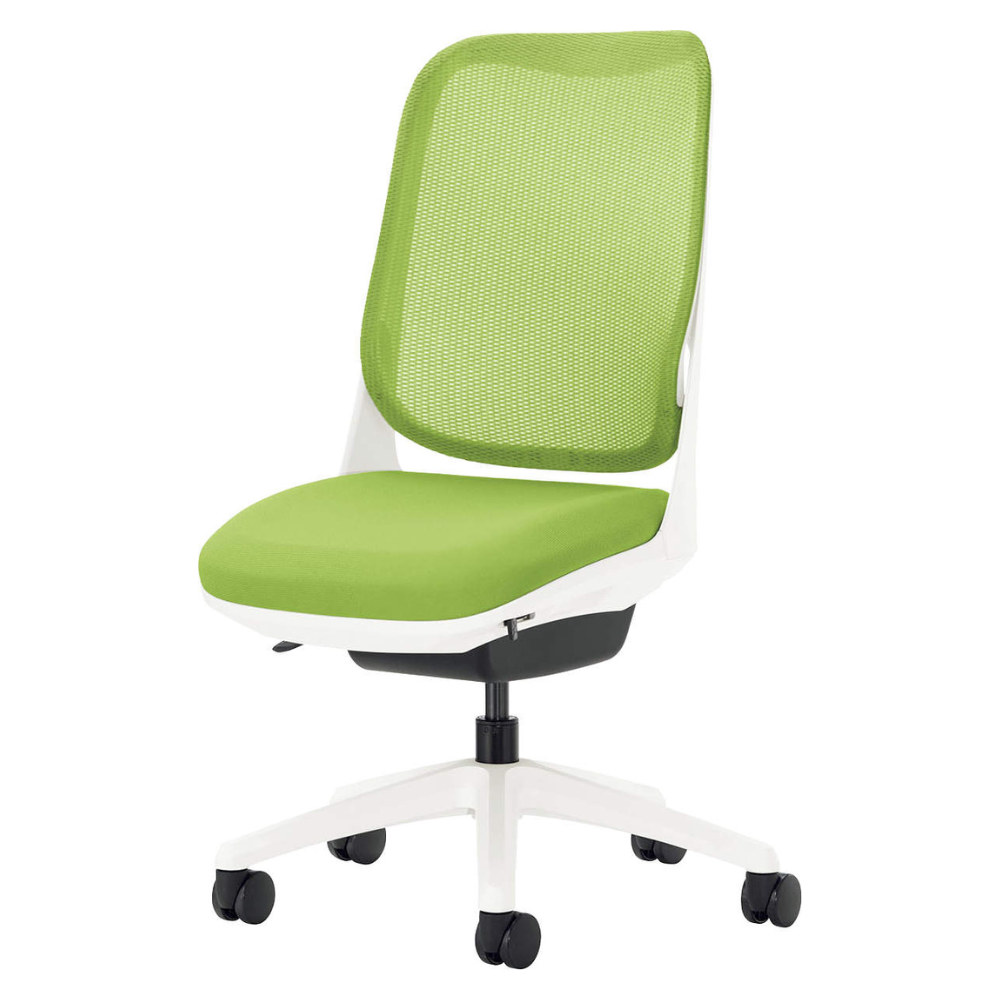 LION(ライオン事務器) RIDE(ライド) ホワイトフレーム オフィスチェア メッシュ