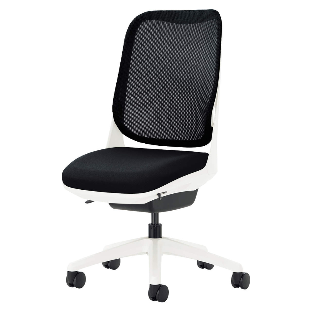 LION(ライオン事務器) RIDE(ライド) ホワイトフレーム オフィスチェア メッシュ