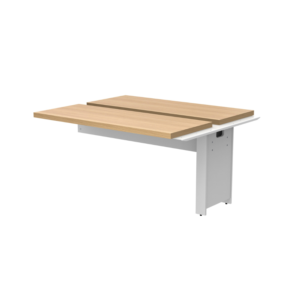 フリーアドレスデスク RYSシリーズ 両面増連セット【奥行1200mm】