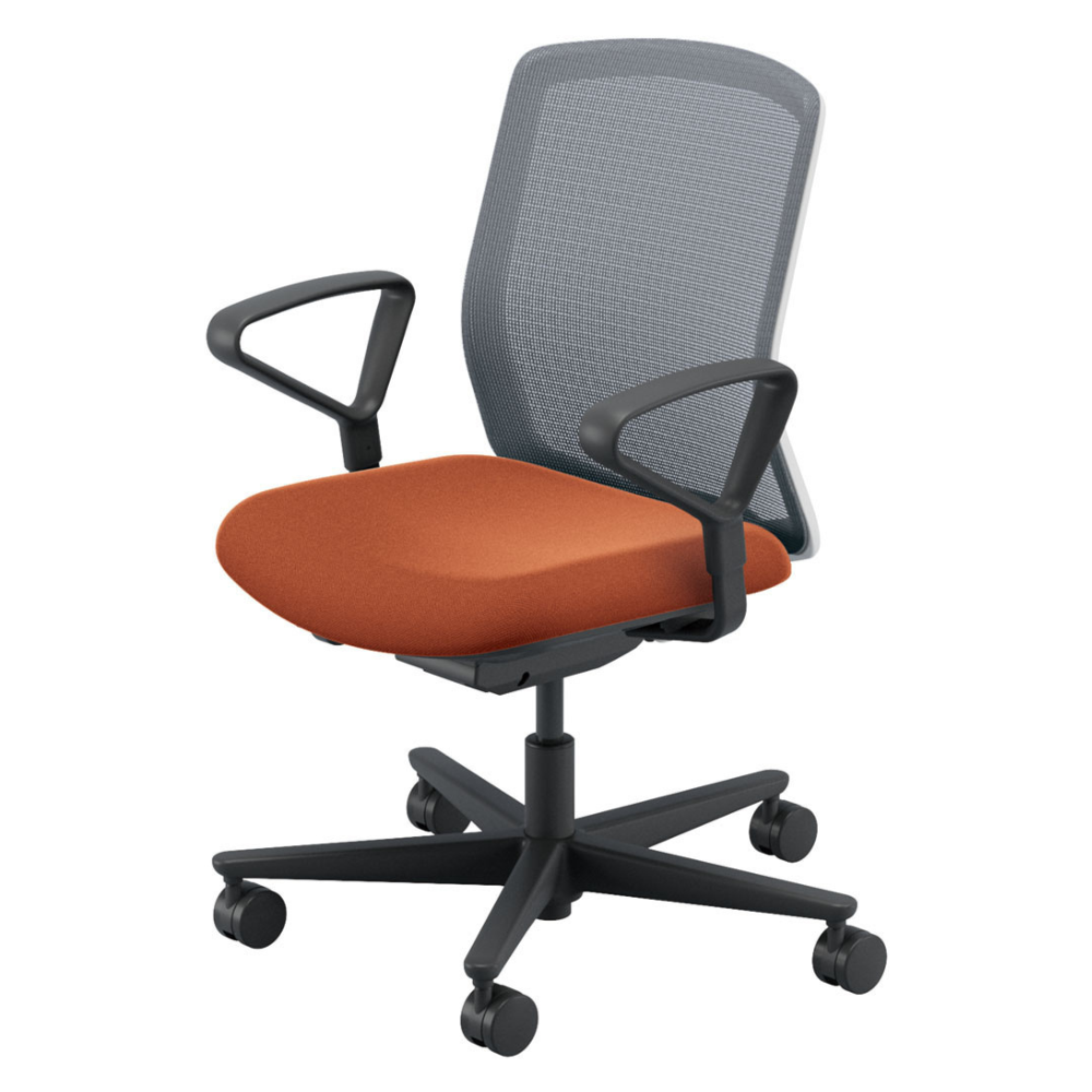 USHIDA(内田洋行) CARISSA2(カリッサ2) ミドルバック ツートン 背ライトグレイタイプ