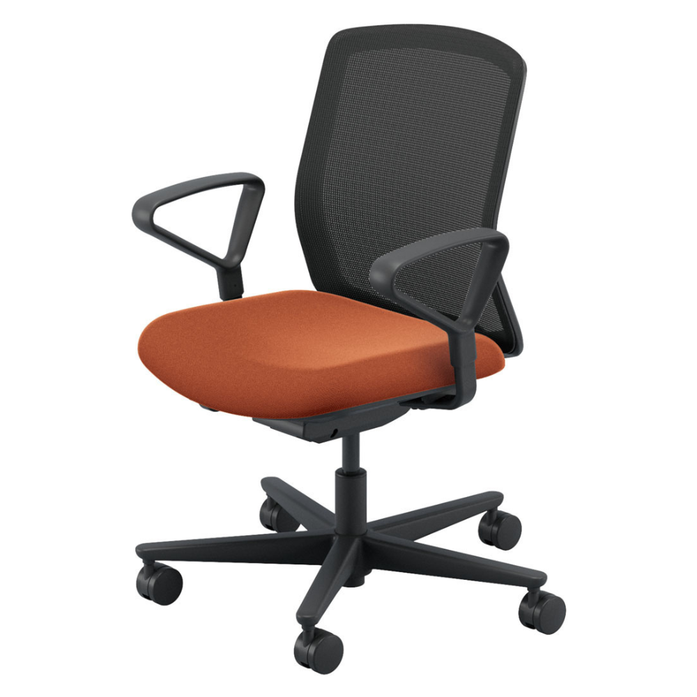 UCHIDA(内田洋行) CARISSA2(カリッサ2) ミドルバック ツートン 背ブラックタイプ