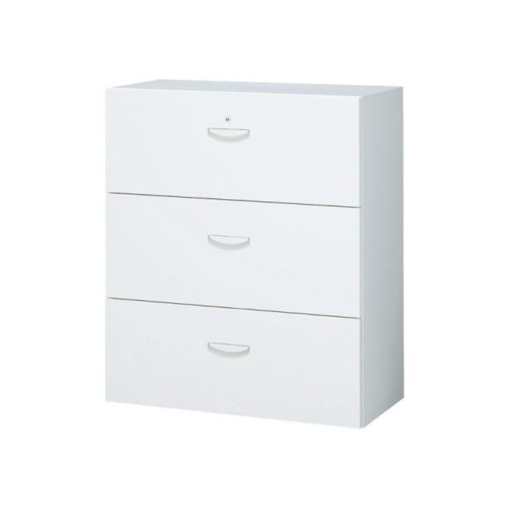 【SKR-SFシリーズ】キャビネット ラテラル 3段 高さ1050mm 下置用