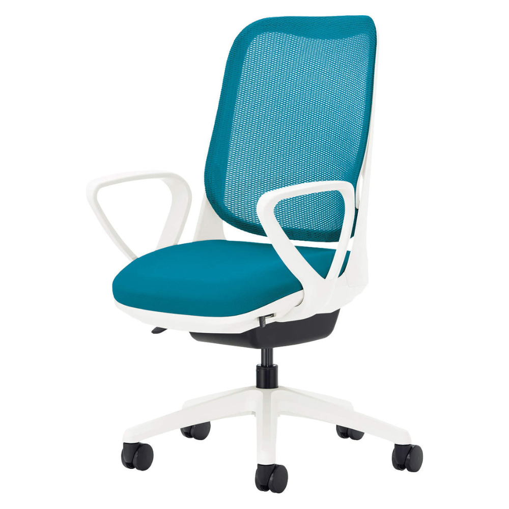 LION(ライオン事務器) RIDE(ライド) ホワイトフレーム オフィスチェア メッシュ