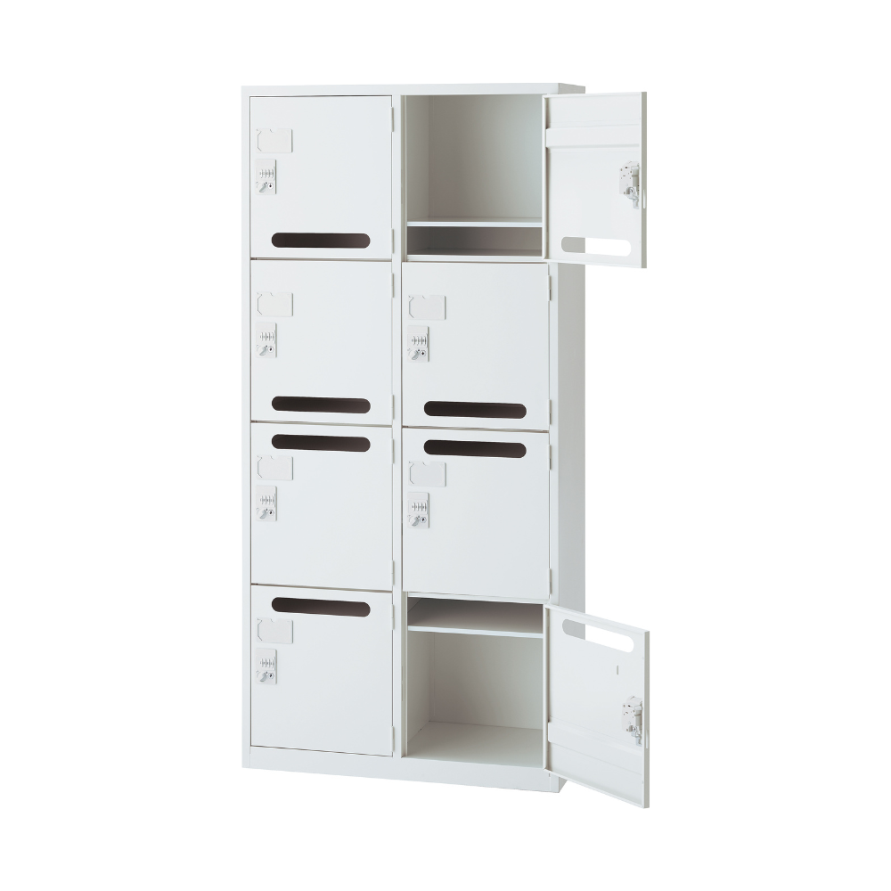 【SFシリーズ】パーソナルロッカー 8人用 高さ1860mm 下置用 ダイヤル錠