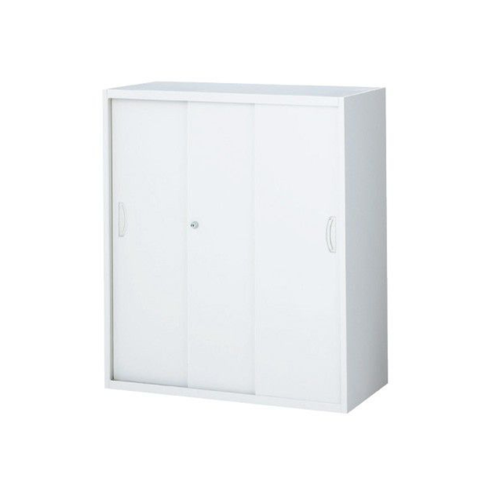 【SKR-SFシリーズ】キャビネット 3枚引違い 高さ1050mm 上下兼用