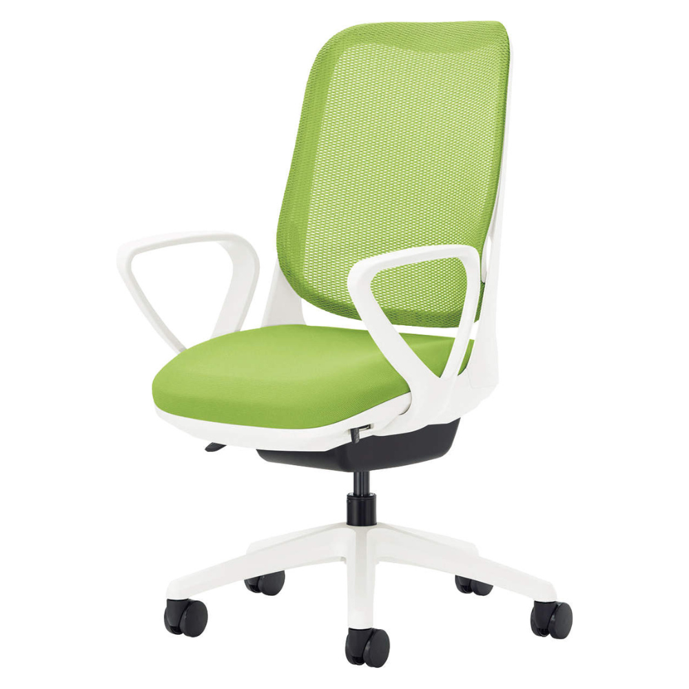 LION(ライオン事務器) RIDE(ライド) ホワイトフレーム オフィスチェア メッシュ