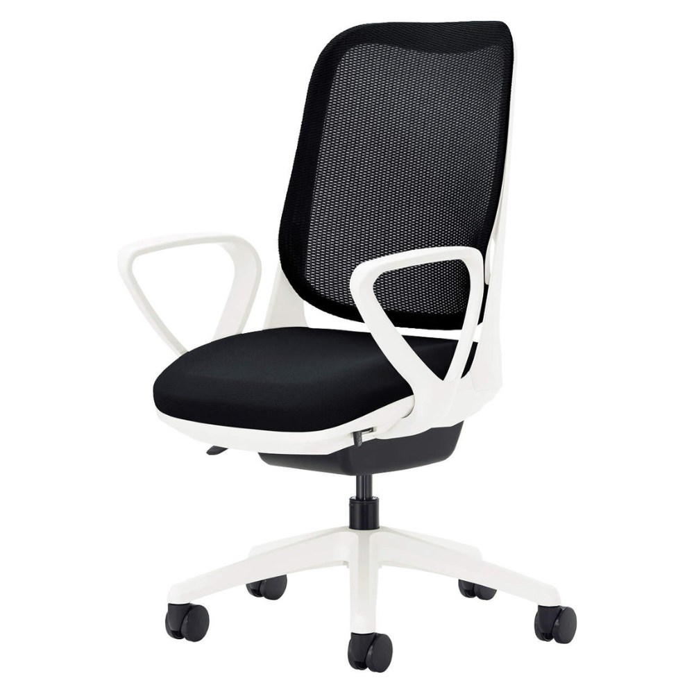 LION(ライオン事務器) RIDE(ライド) ホワイトフレーム オフィスチェア メッシュ