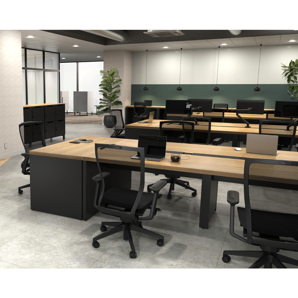 フリーアドレスデスク RYSシリーズ 両面基本セット【奥行1400mm】