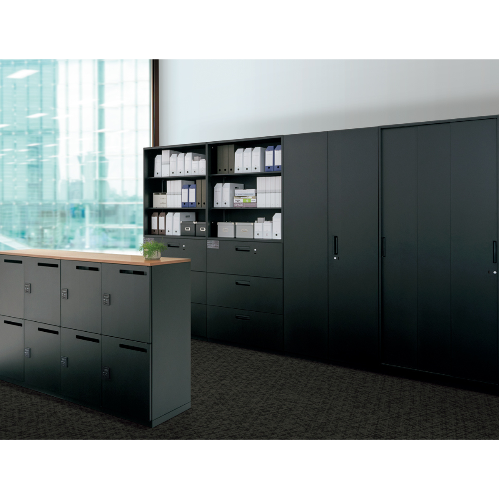 【SKR-PBシリーズ】キャビネット 両開き 高さ1050mm 上下兼用