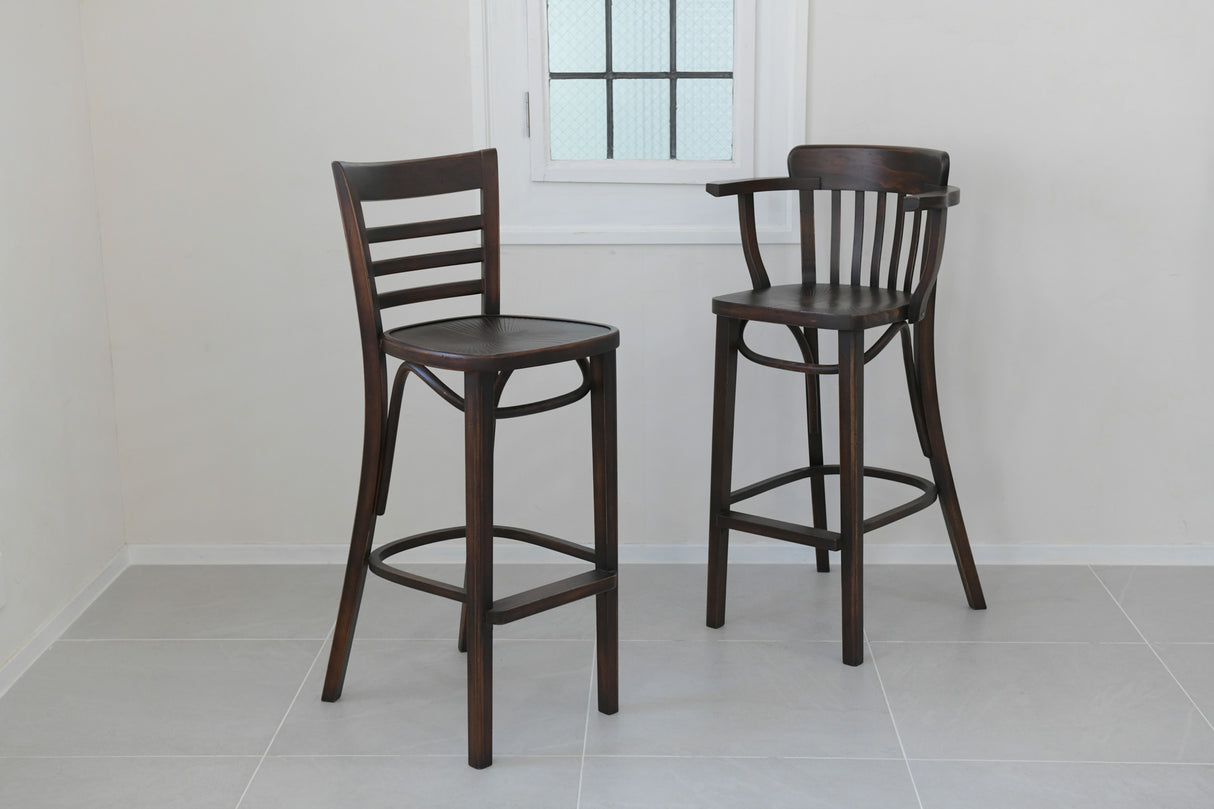 HUTTEN(ハッテン) 2160/80 ハイチェア アンティーク 木製 カフェ 飲食店 店舗