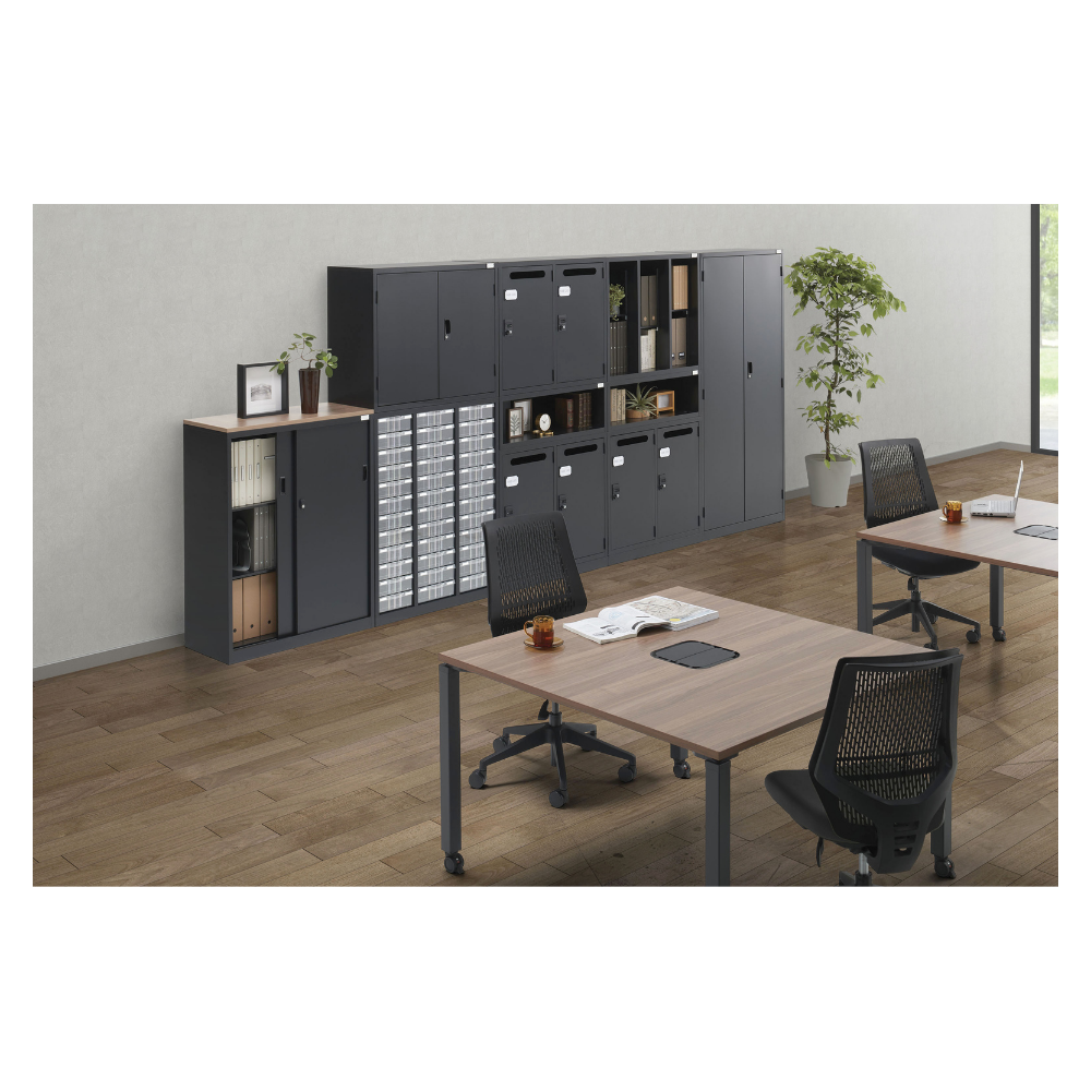 【SFBシリーズ】キャビネット 引違い 高さ750mm 上置用