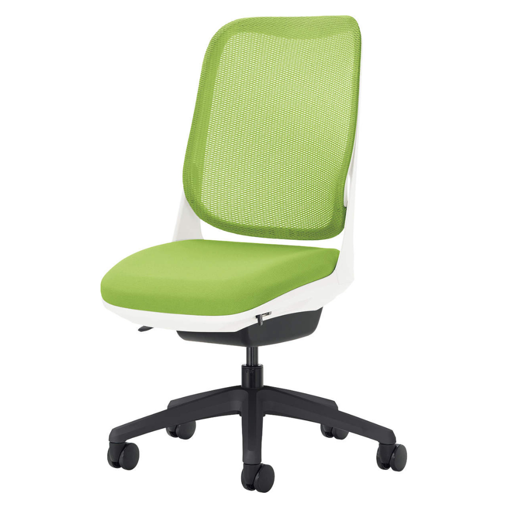 LION(ライオン事務器) RIDE(ライド) ホワイトフレーム オフィスチェア メッシュ