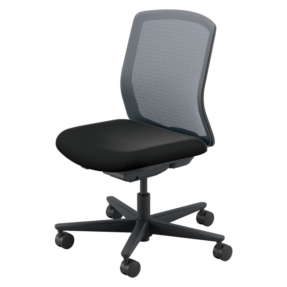 UCHIDA(内田洋行) CARISSA2(カリッサ2) ミドルバック ツートン 座ブラックタイプ