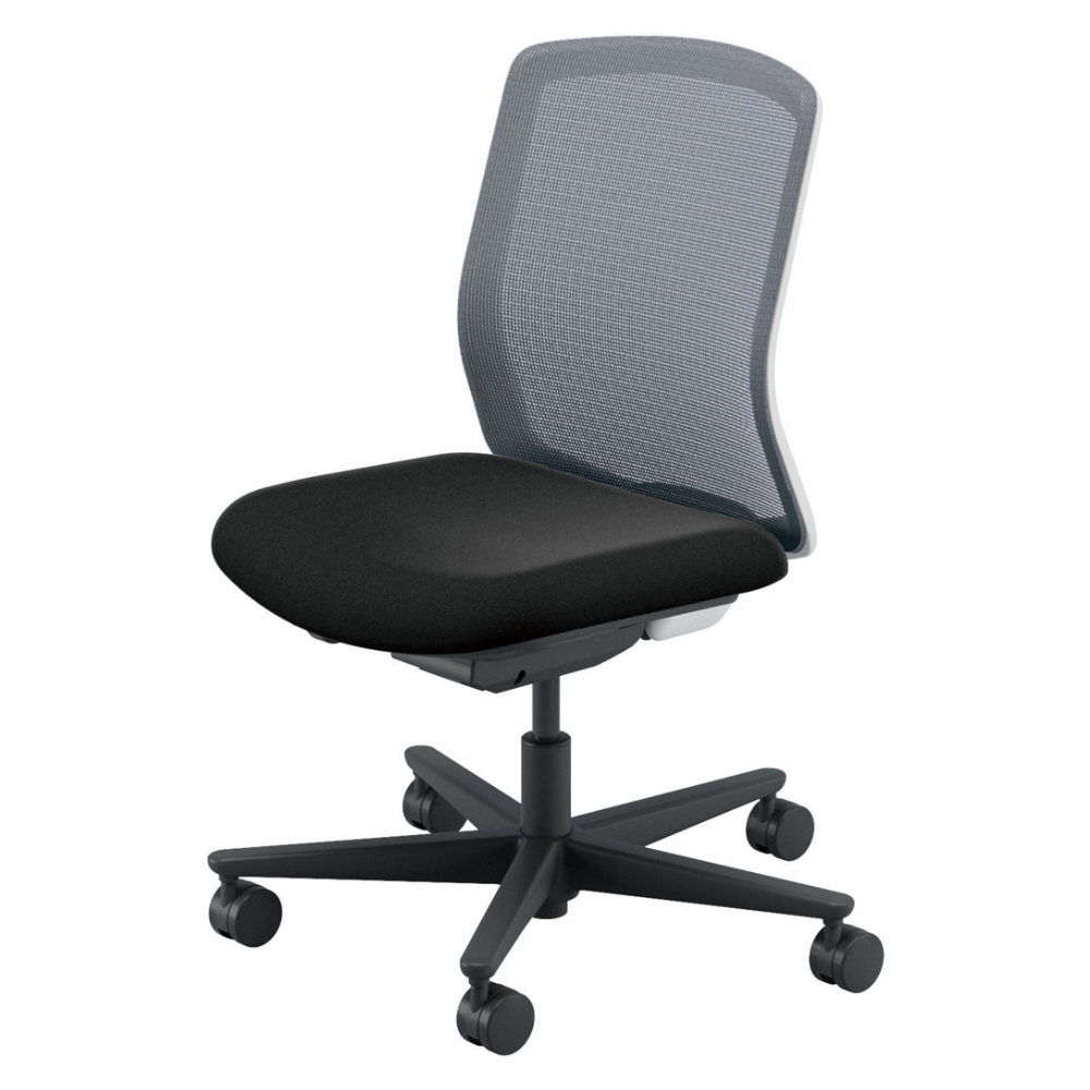 UCHIDA(内田洋行) CARISSA2(カリッサ2) ミドルバック ツートン 座ブラックタイプ