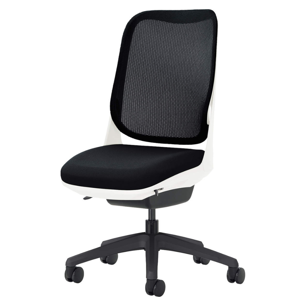 LION(ライオン事務器) RIDE(ライド) ホワイトフレーム オフィスチェア メッシュ