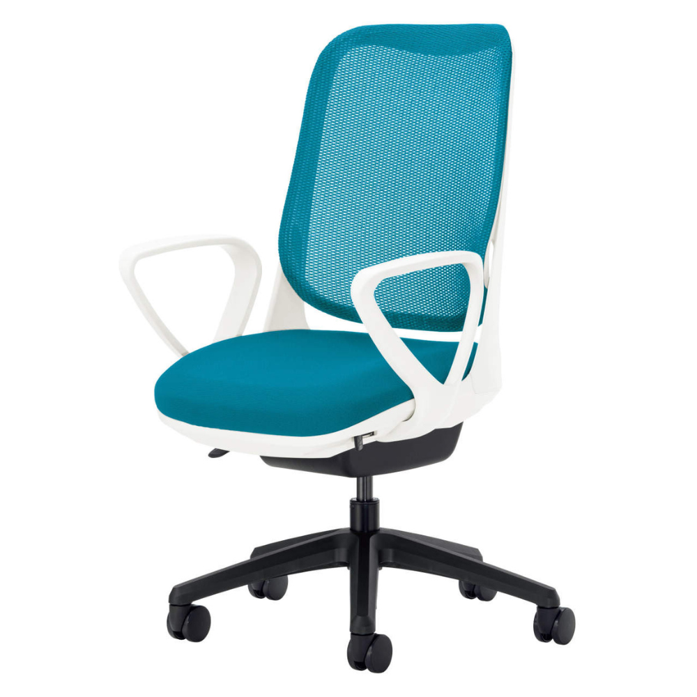 LION(ライオン事務器) RIDE(ライド) ホワイトフレーム オフィスチェア メッシュ