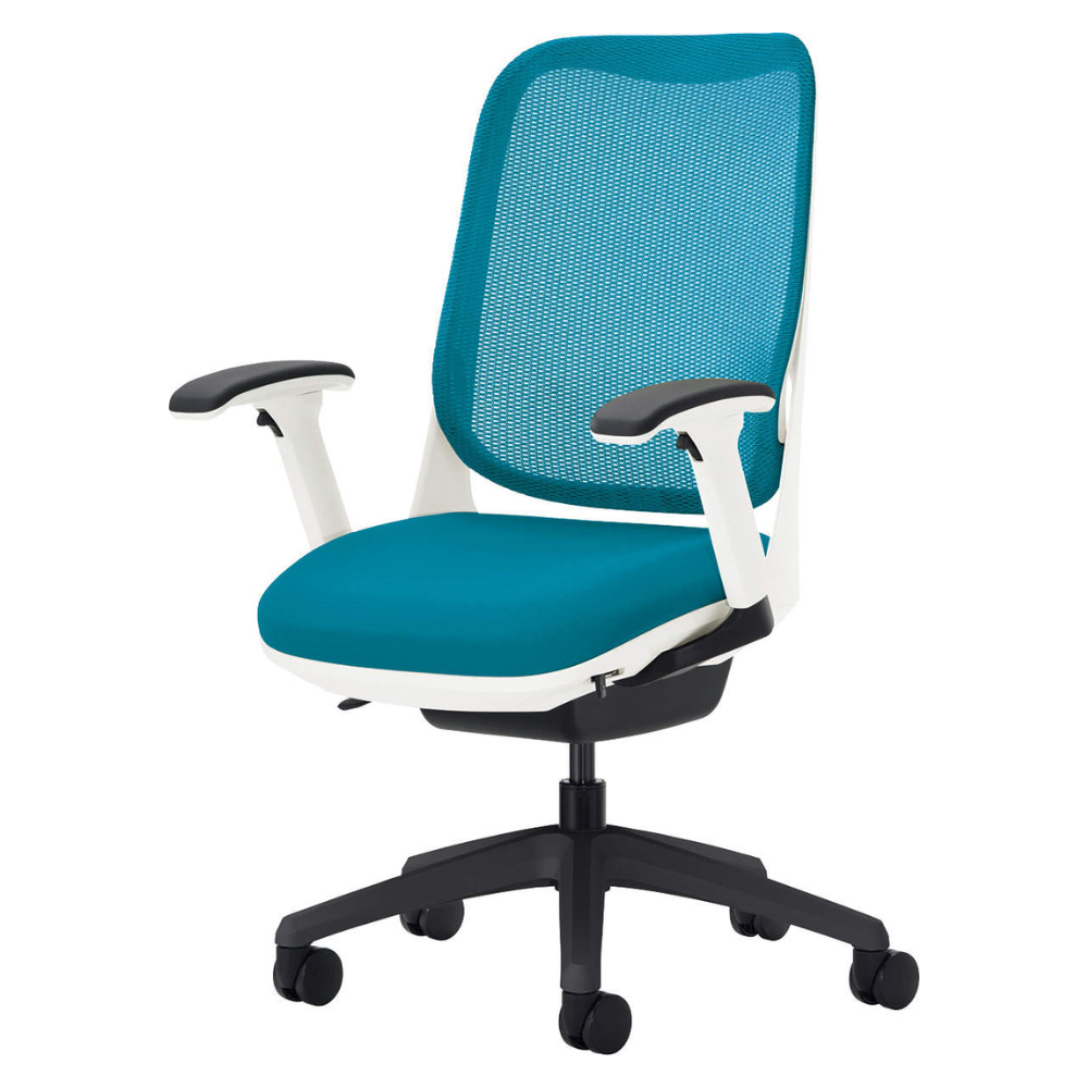 LION(ライオン事務器) RIDE(ライド) ホワイトフレーム オフィスチェア メッシュ