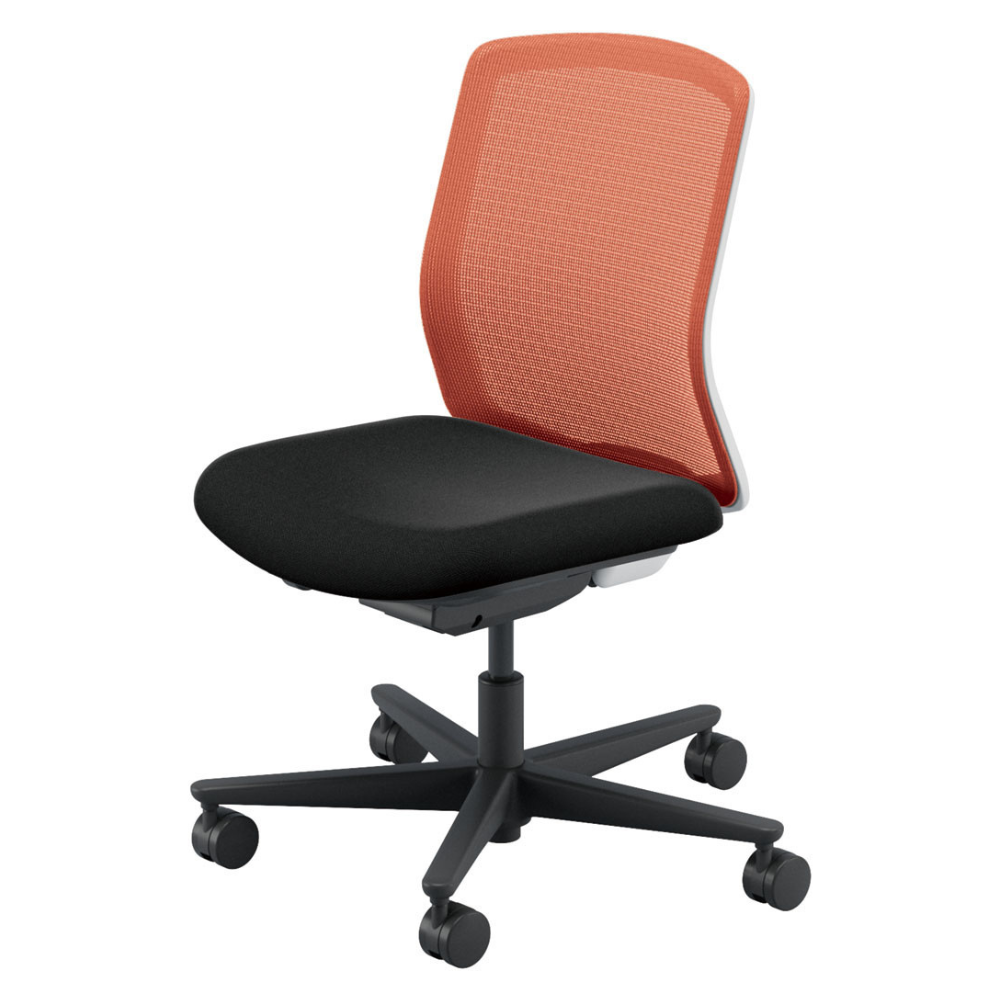 UCHIDA(内田洋行) CARISSA2(カリッサ2) ミドルバック ツートン 座ブラックタイプ