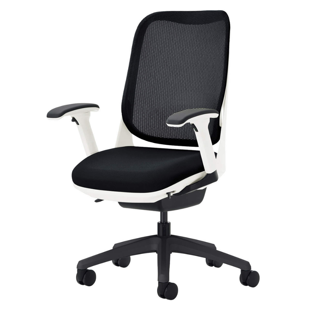 LION(ライオン事務器) RIDE(ライド) ホワイトフレーム オフィスチェア メッシュ