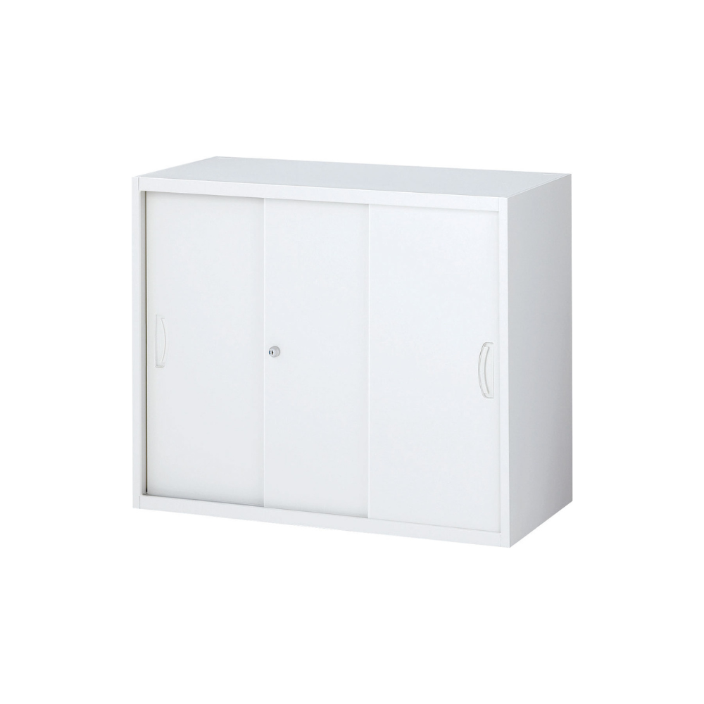 【SKR-SFシリーズ】キャビネット 3枚引違い 高さ750mm 上下兼用