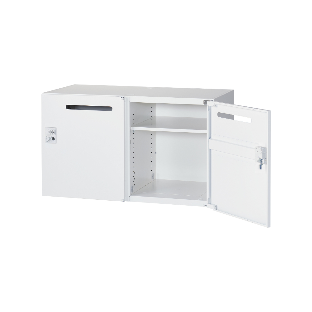 【SKR-SFシリーズ】メールボックス 2人用 高さ525mm 上下兼用 ダイヤル錠