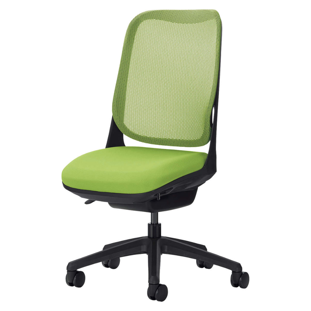 LION(ライオン事務器) RIDE(ライド) ブラックフレーム オフィスチェア メッシュ