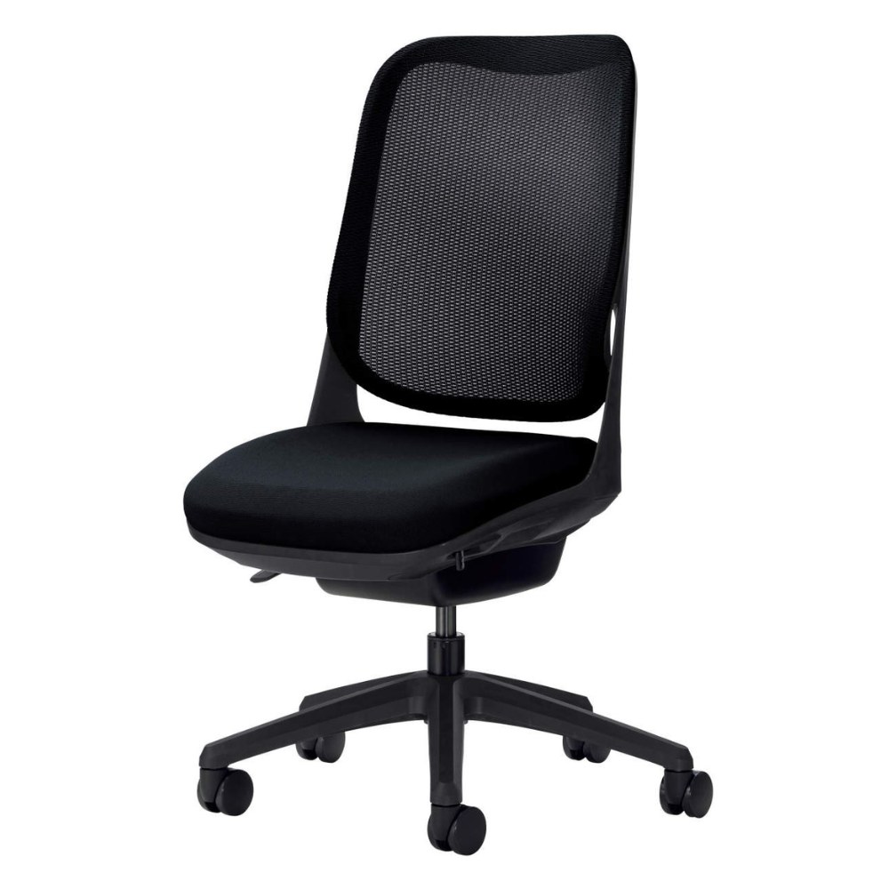 LION(ライオン事務器) RIDE(ライド) ブラックフレーム オフィスチェア メッシュ