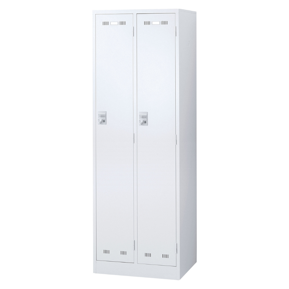 スチールロッカー 2人用 W608×D515×H1790mm 下置用 ダイヤル錠