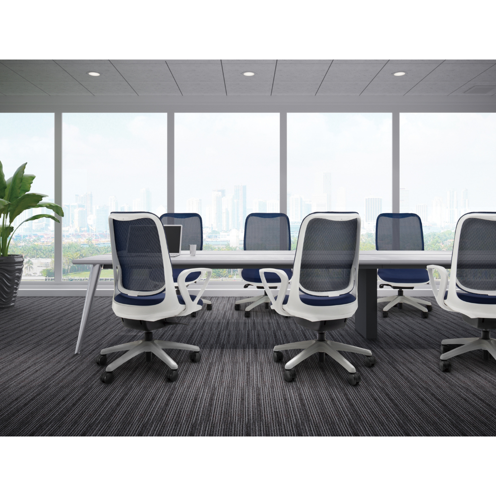 LION(ライオン事務器) RIDE(ライド) ホワイトフレーム オフィスチェア メッシュ