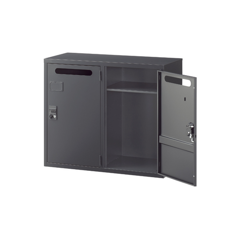 【SFBシリーズ】メールボックス 2人用 高さ750mm 上置用 ダイヤル錠