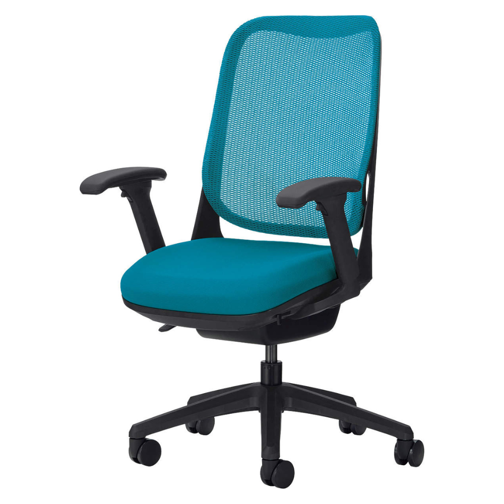 LION(ライオン事務器) RIDE(ライド) ブラックフレーム オフィスチェア メッシュ