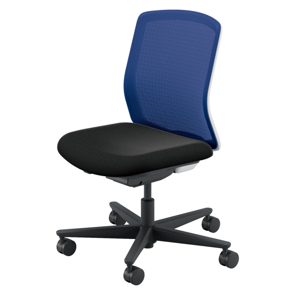 UCHIDA(内田洋行) CARISSA2(カリッサ2) ミドルバック ツートン 座ブラックタイプ