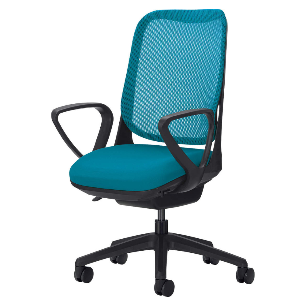 LION(ライオン事務器) RIDE(ライド) ブラックフレーム オフィスチェア メッシュ