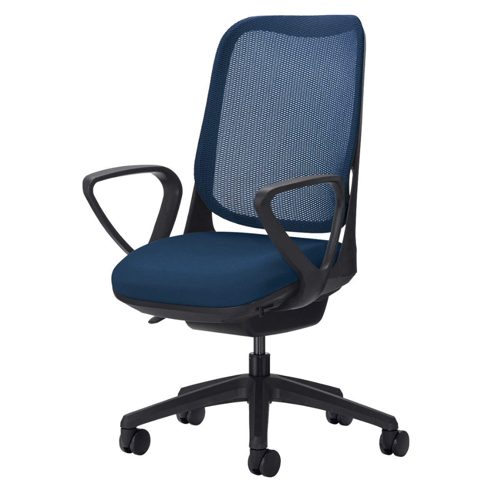 LION(ライオン事務器) RIDE(ライド) ブラックフレーム オフィスチェア メッシュ