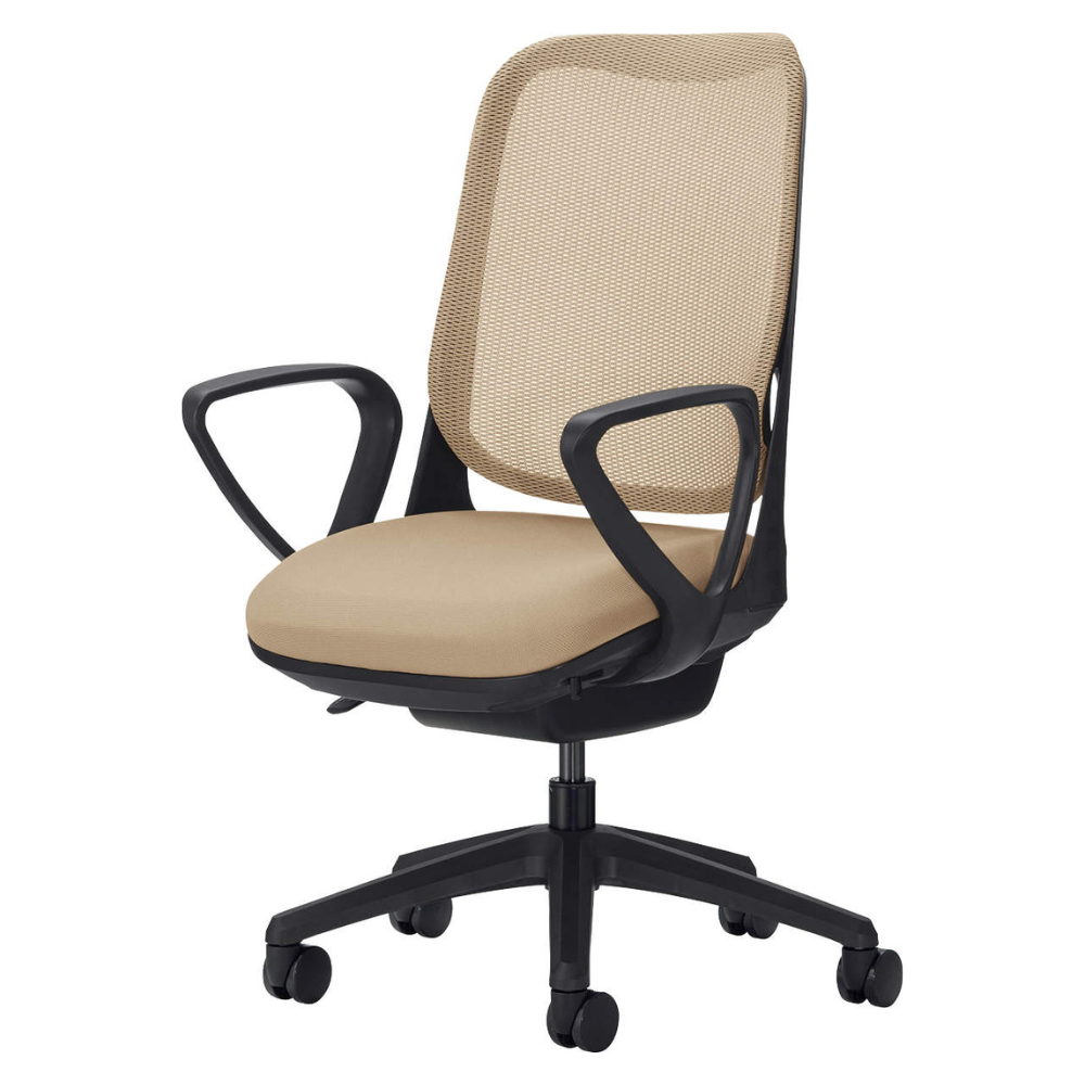 LION(ライオン事務器) RIDE(ライド) ブラックフレーム オフィスチェア メッシュ