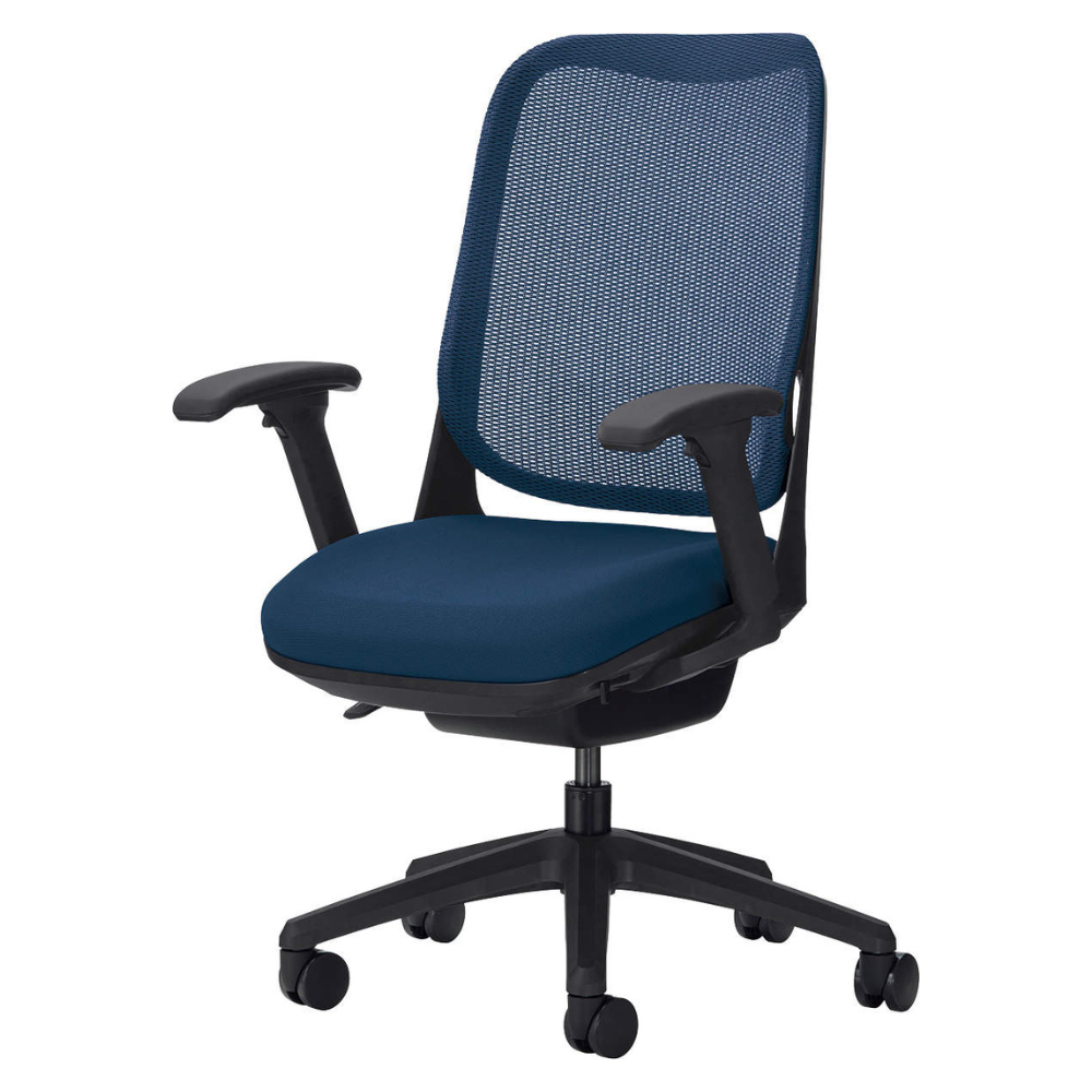 LION(ライオン事務器) RIDE(ライド) ブラックフレーム オフィスチェア メッシュ