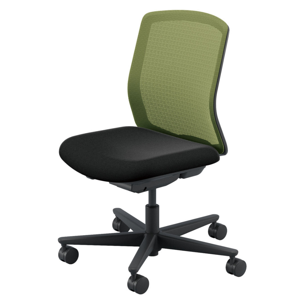 UCHIDA(内田洋行) CARISSA2(カリッサ2) ミドルバック ツートン 座ブラックタイプ