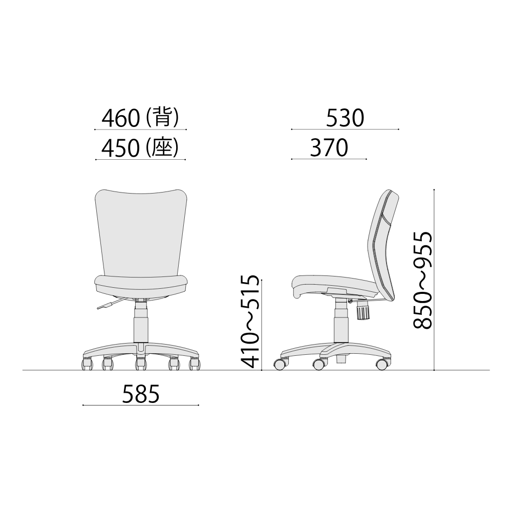【在庫限り】オフィスチェア 布