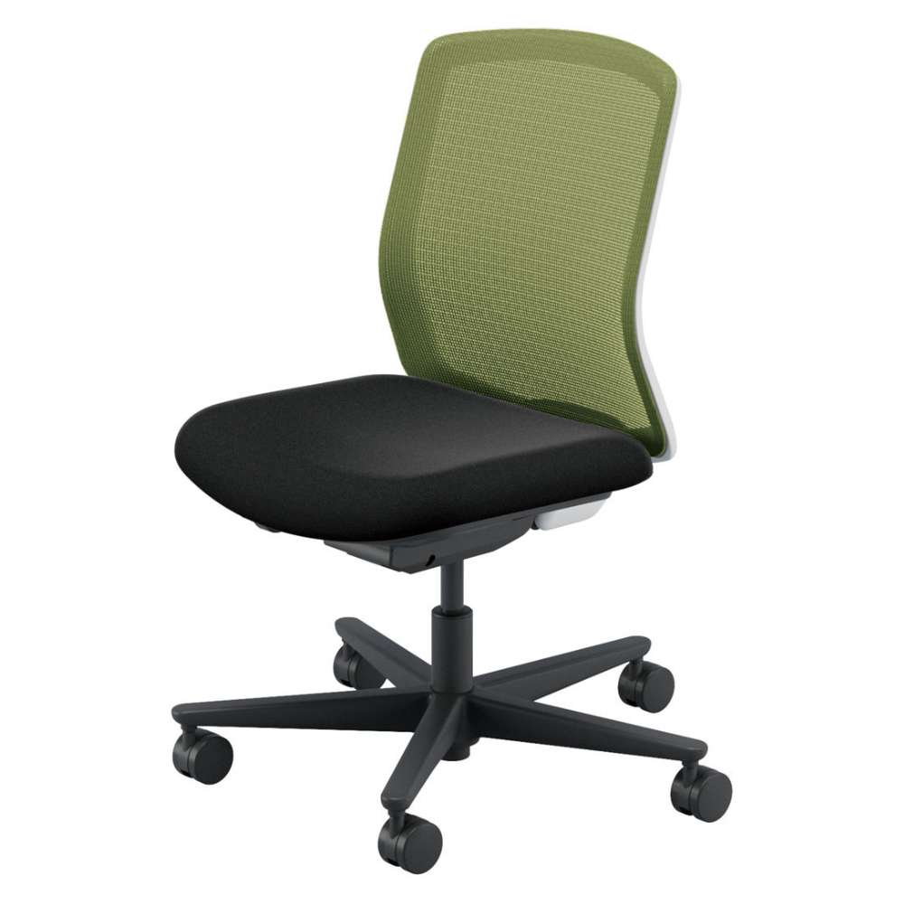 UCHIDA(内田洋行) CARISSA2(カリッサ2) ミドルバック ツートン 座ブラックタイプ