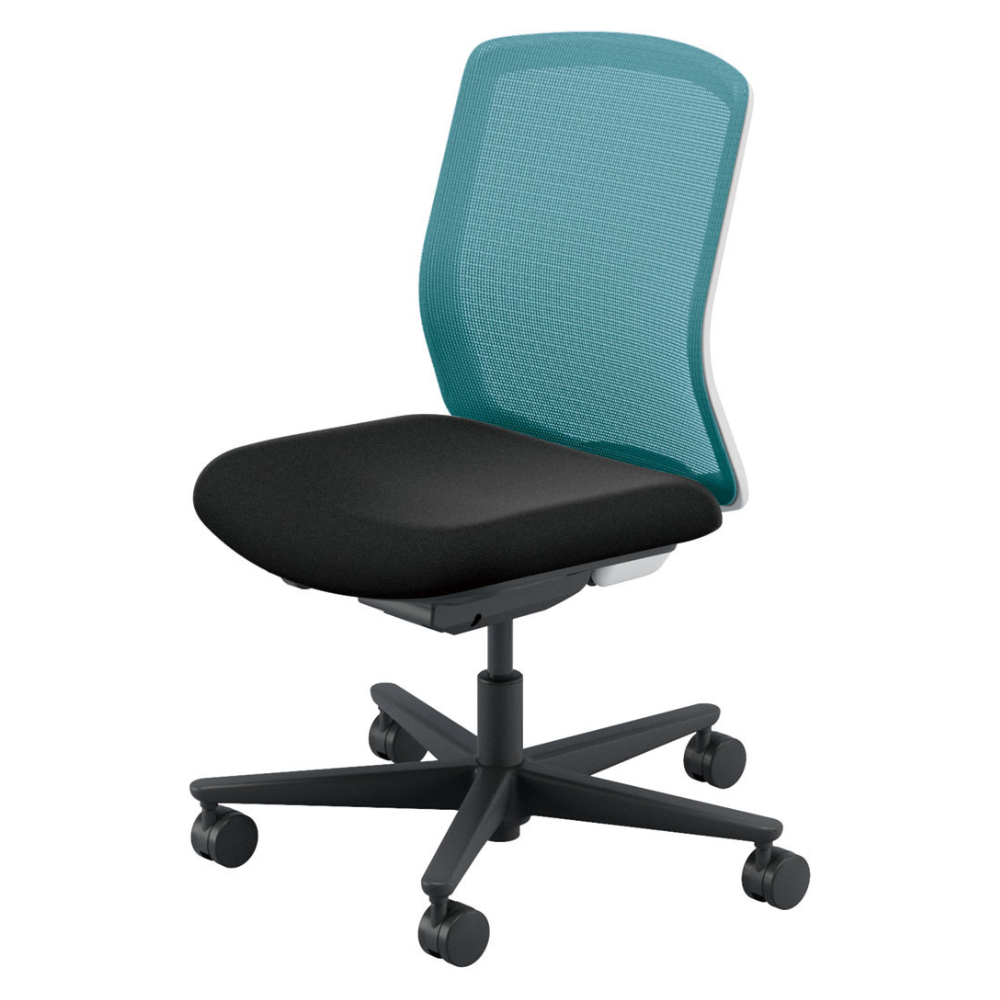 UCHIDA(内田洋行) CARISSA2(カリッサ2) ミドルバック ツートン 座ブラックタイプ