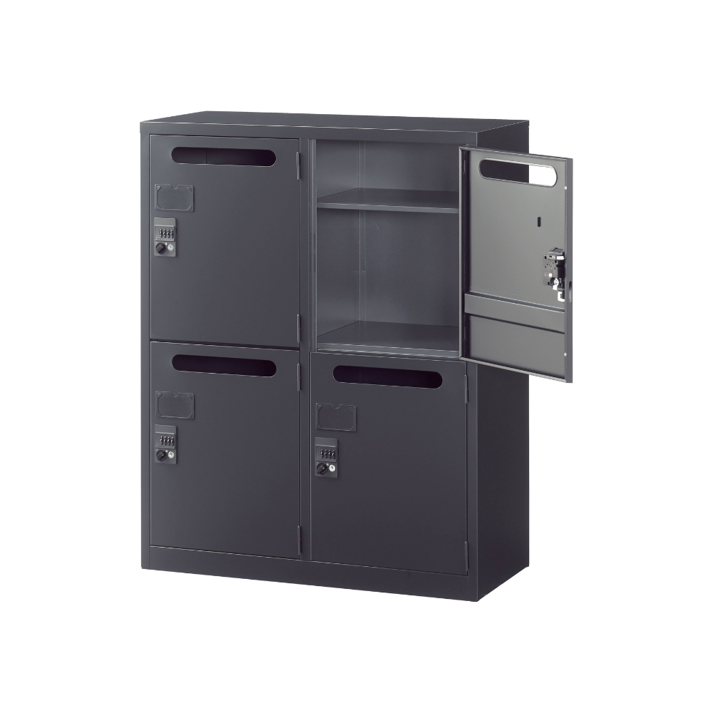 【SFBシリーズ】メールボックス 4人用 高さ1110mm 下置用 ダイヤル錠