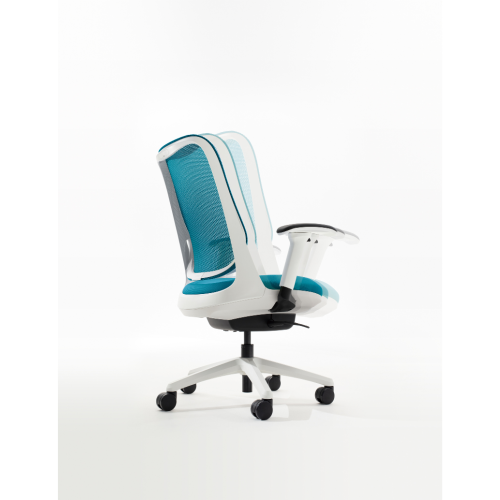 LION(ライオン事務器) RIDE(ライド) ホワイトフレーム オフィスチェア メッシュ