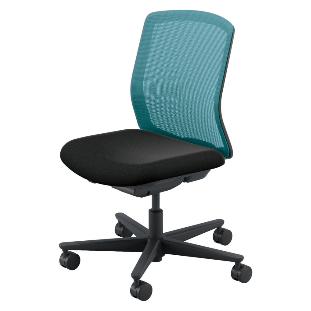 UCHIDA(内田洋行) CARISSA2(カリッサ2) ミドルバック ツートン 座ブラックタイプ