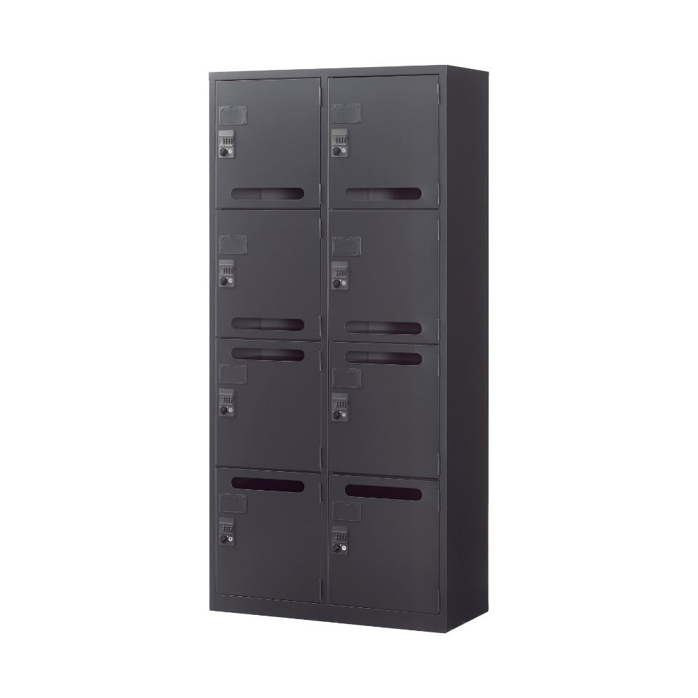 【SFBシリーズ】メールボックス 8人用 高さ1860mm 下置用 ダイヤル錠