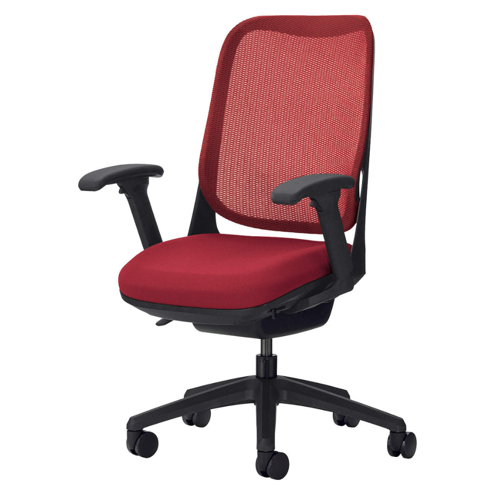 LION(ライオン事務器) RIDE(ライド) ブラックフレーム オフィスチェア メッシュ