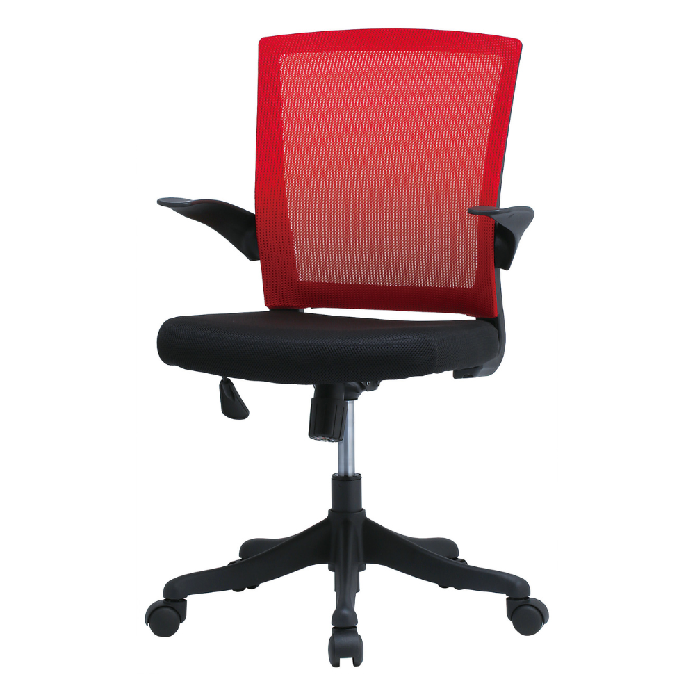 肘跳ね上げ式メッシュチェア