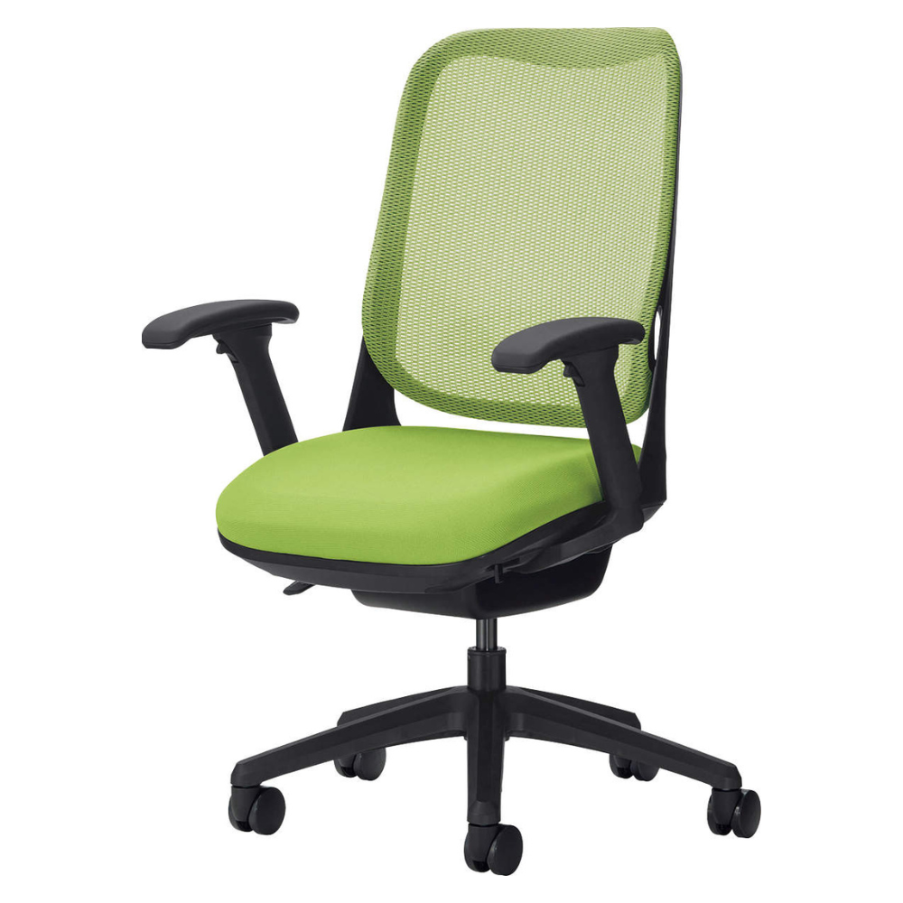 LION(ライオン事務器) RIDE(ライド) ブラックフレーム オフィスチェア メッシュ