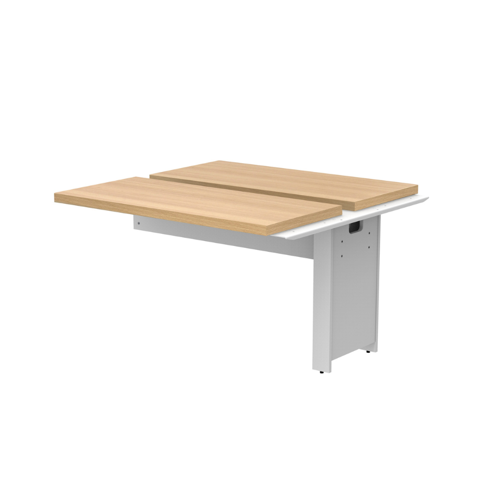 フリーアドレスデスク RYSシリーズ 両面増連セット【奥行1200mm】